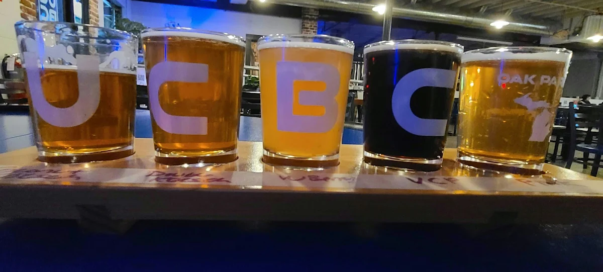 Beer Flight with Varied Pours