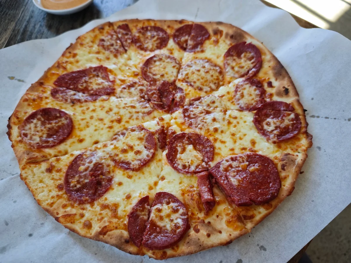 Cheese And Pepperoni Manoosh, Villa bakery