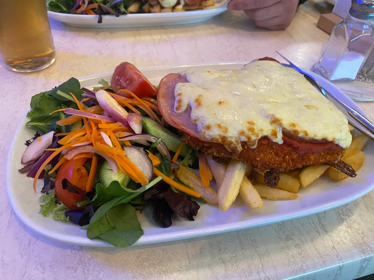 Make Your Schnitzel a Parmigiana with Napoli Sauce Ham and Mozzarella Cheese, Cronulla RSL Club