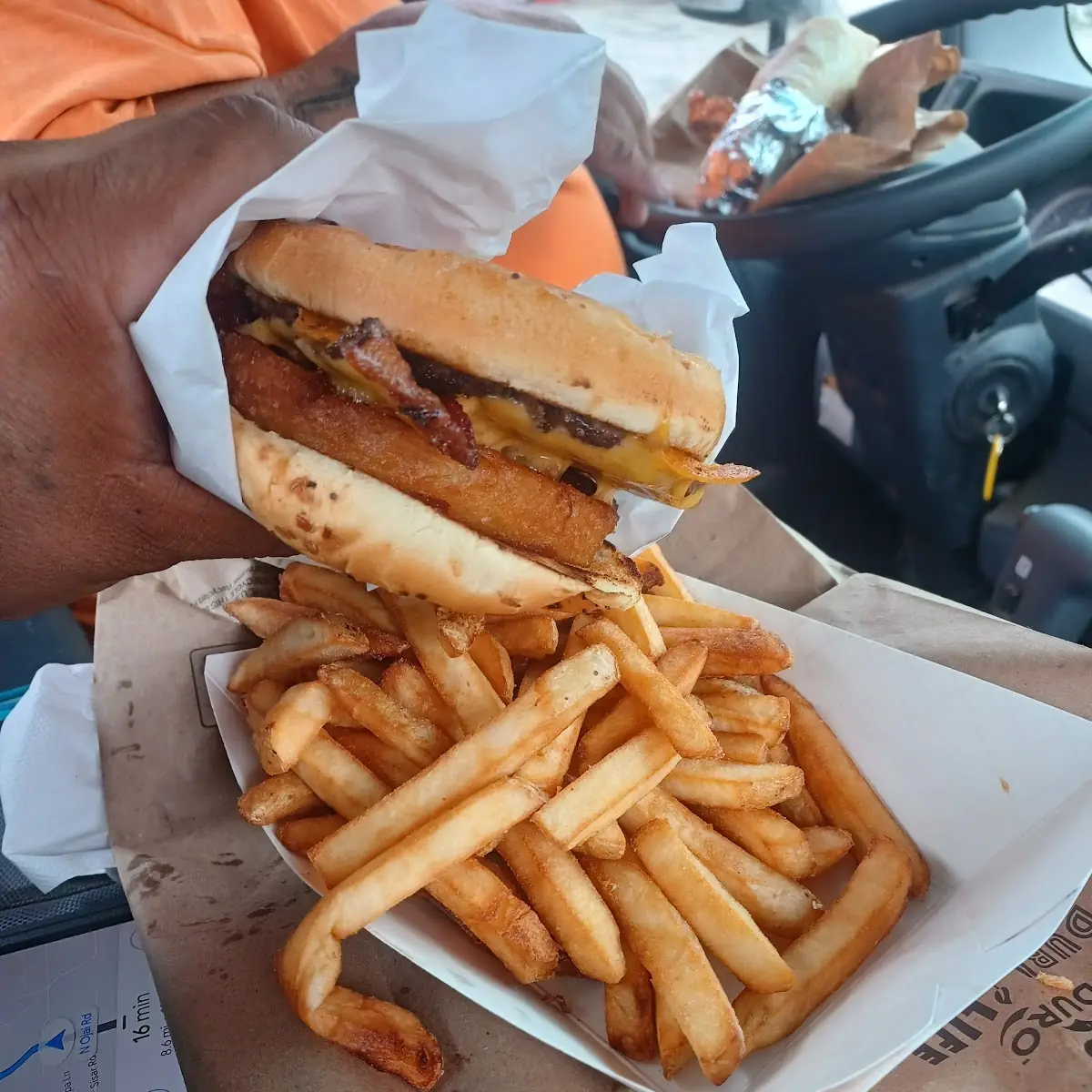 Western Burger and Fries
