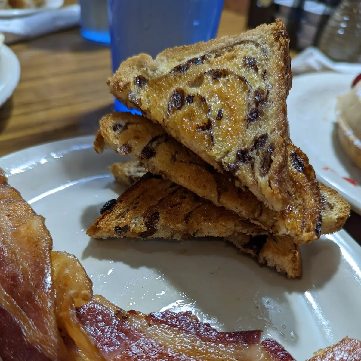 Bacon and Raisin Toast