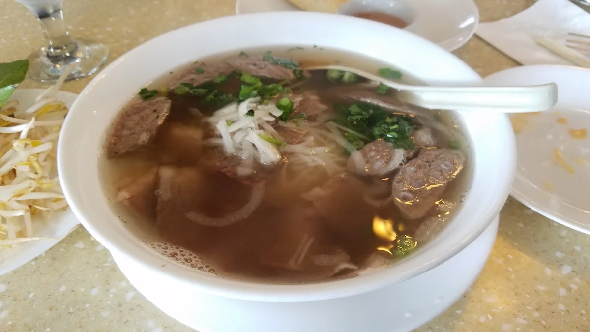 Brisket and Meatball Pho
