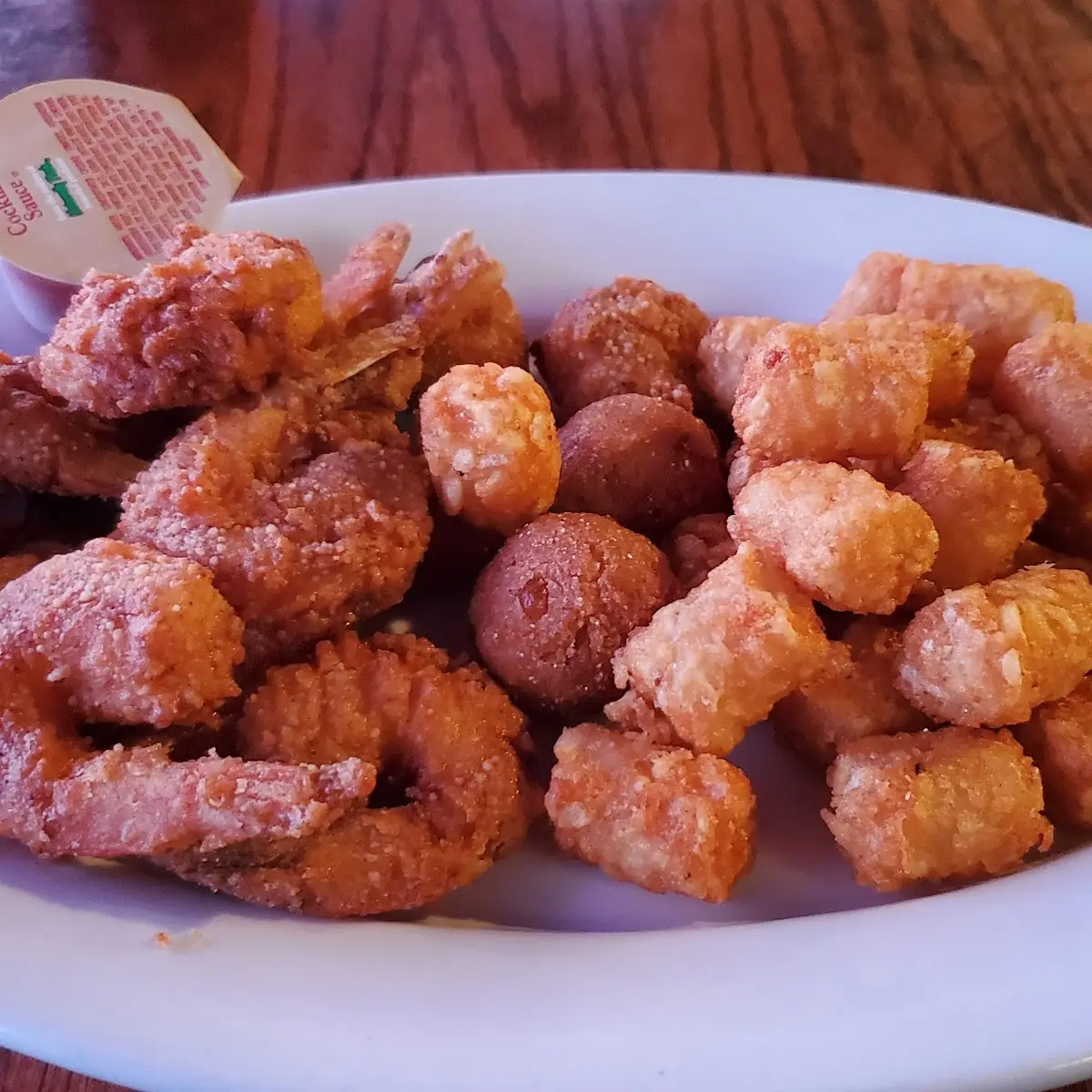Fried Shrimp and Tots