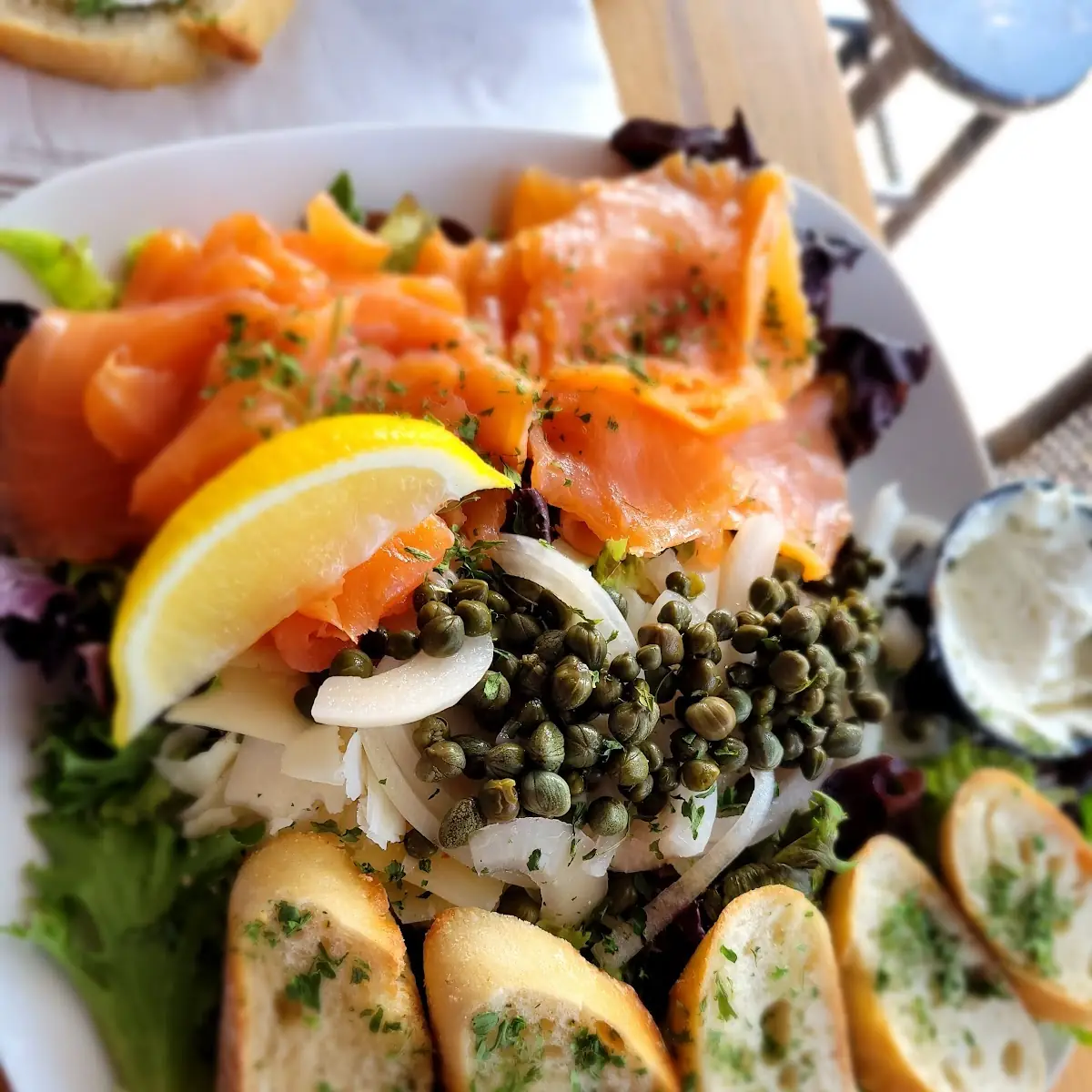 Smoked Salmon with Capers