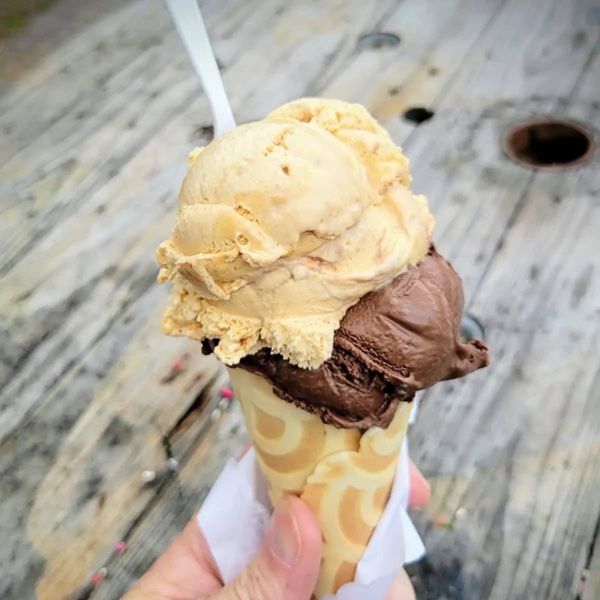 Chocolate in a Waffle Cone