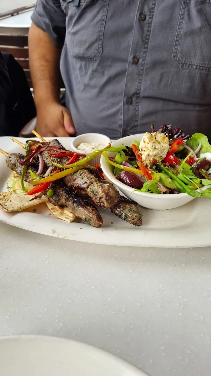 Lamb Souvlaki, Xenos Restaurant Bar Cafe