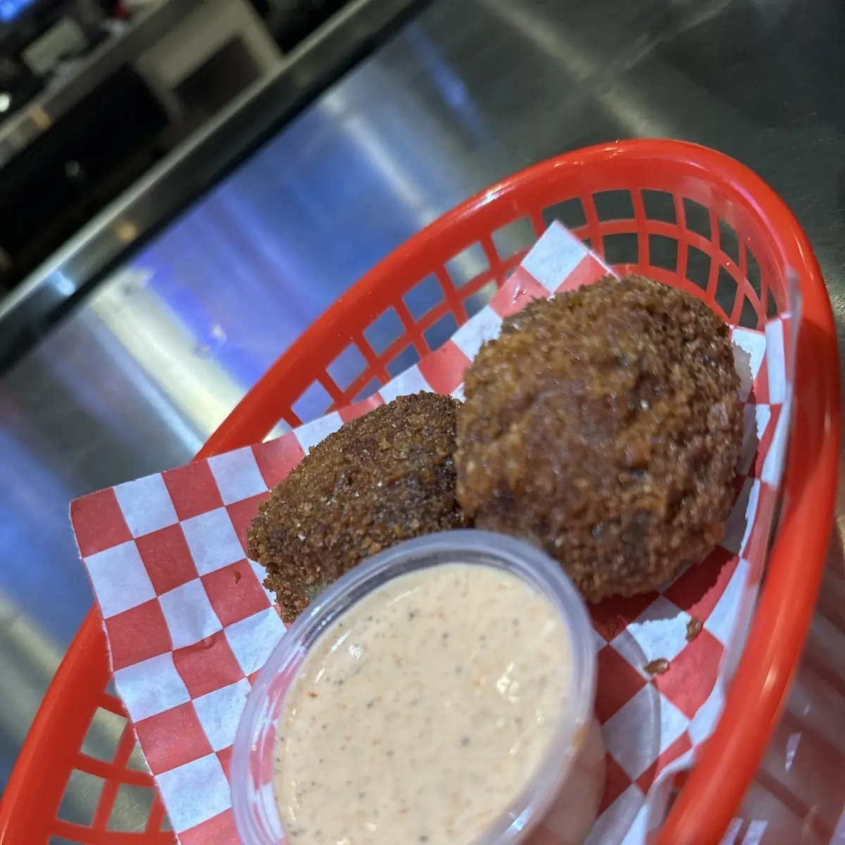 Fried Boudin Balls with Dipping Sauce