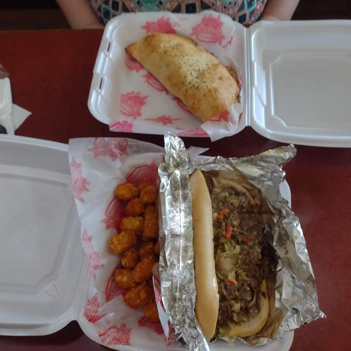Philly Cheese Steak & Tater Tots