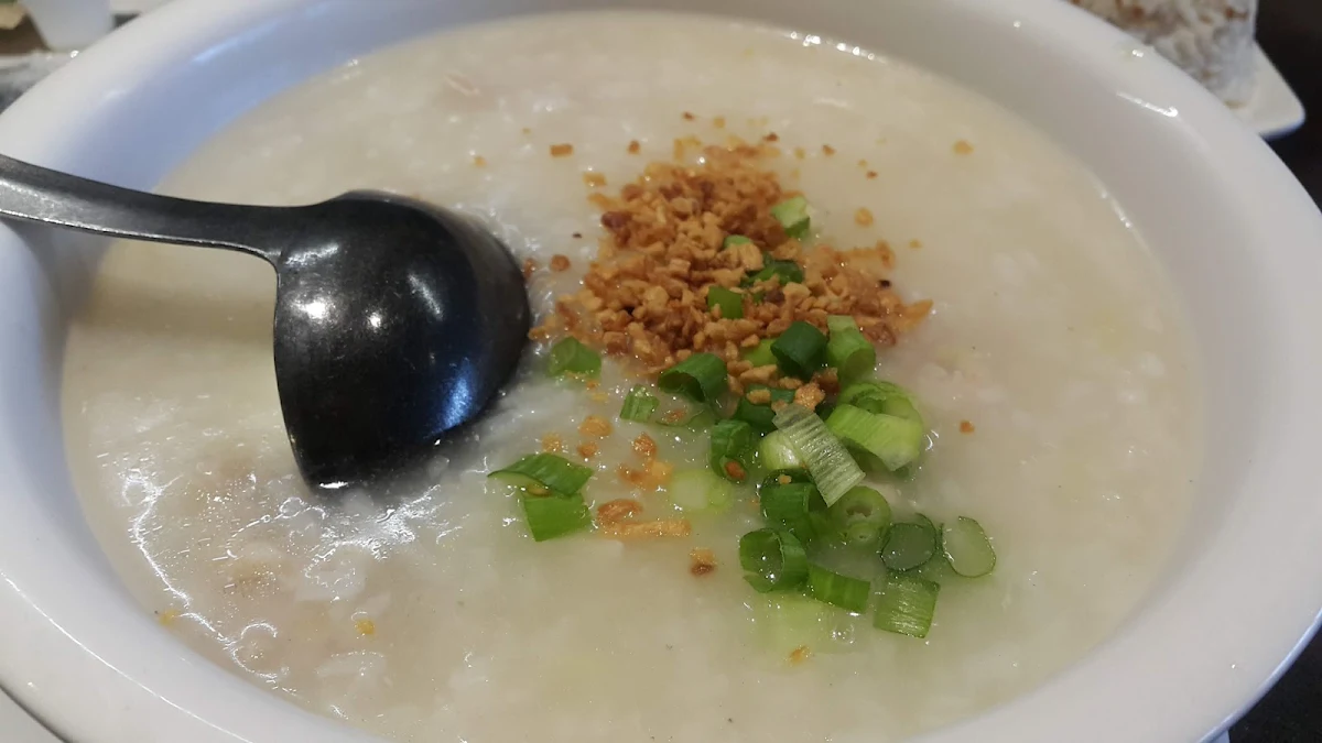 Chicken Arroz Caldo, Kumare Restaurant and Bakery