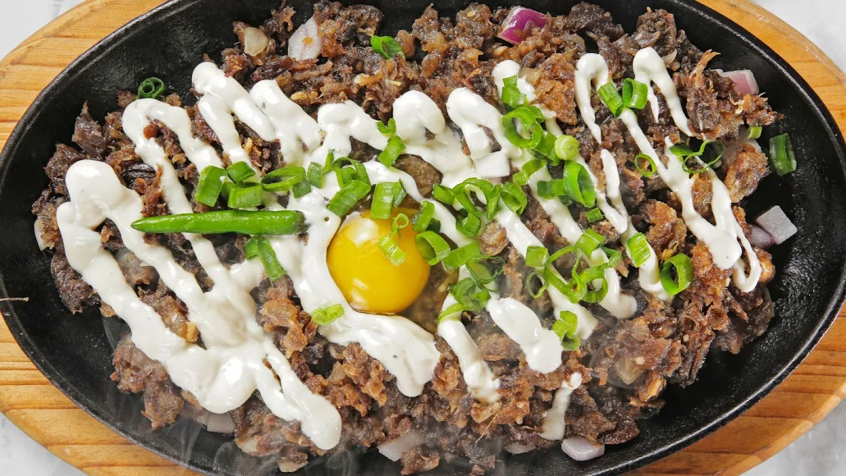 Sizzling Pork Sisig, Kumare Restaurant and Bakery