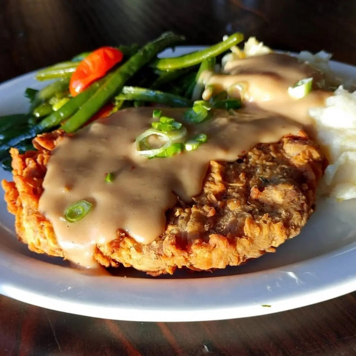 Smothered Chicken Biscuit