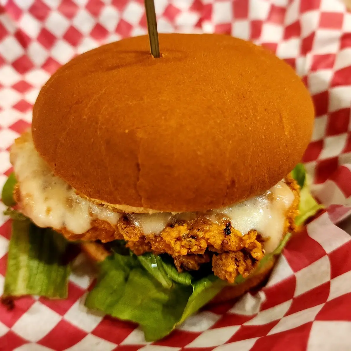 Fried Chicken Sandwich with Cheddar