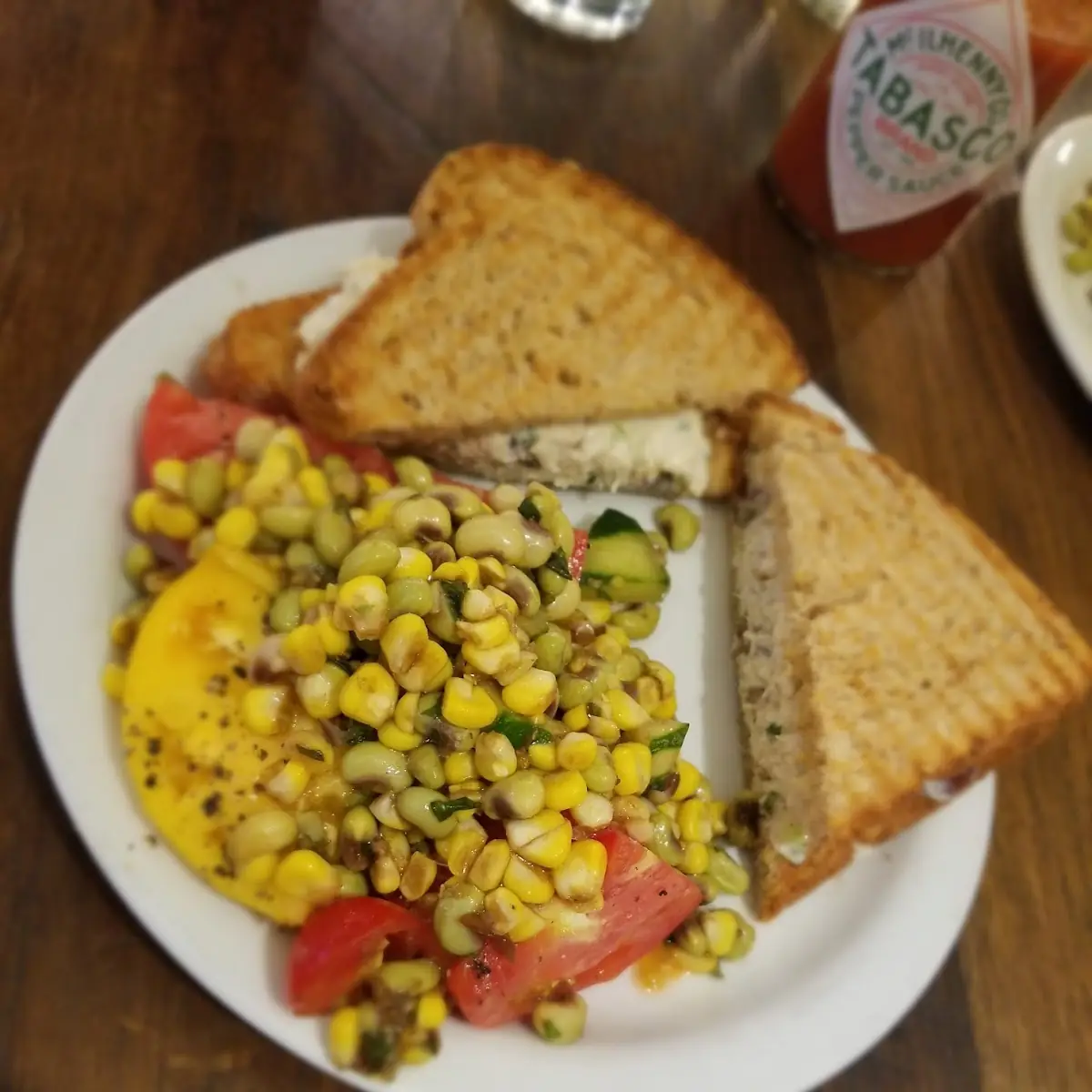 Southern Panini with a Summer Salad