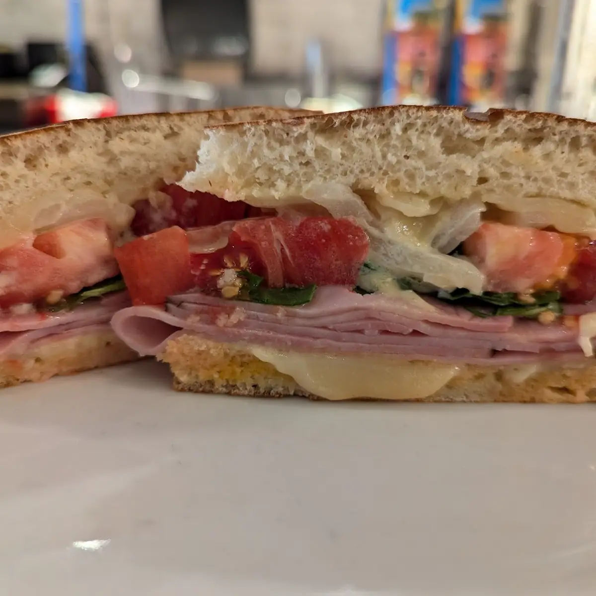 Spanish Ham Sandwich Add Tomato Slices
