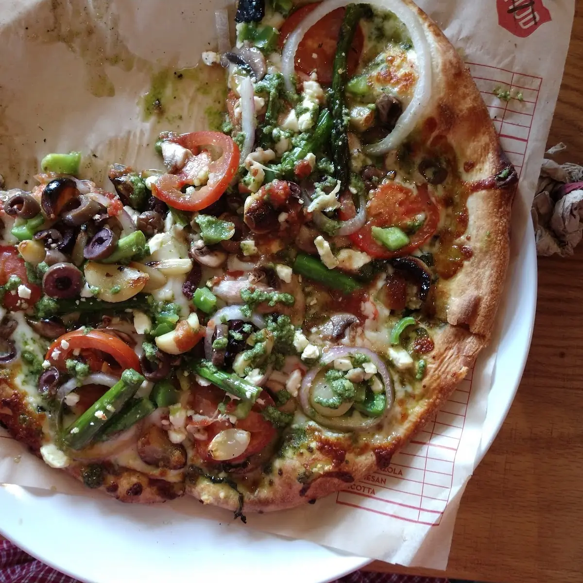 Custom Made Vegetarian Pizza
