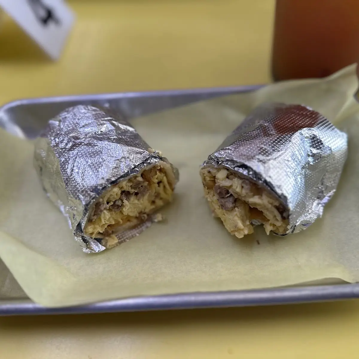 Egg Potato and Cheese Burrito