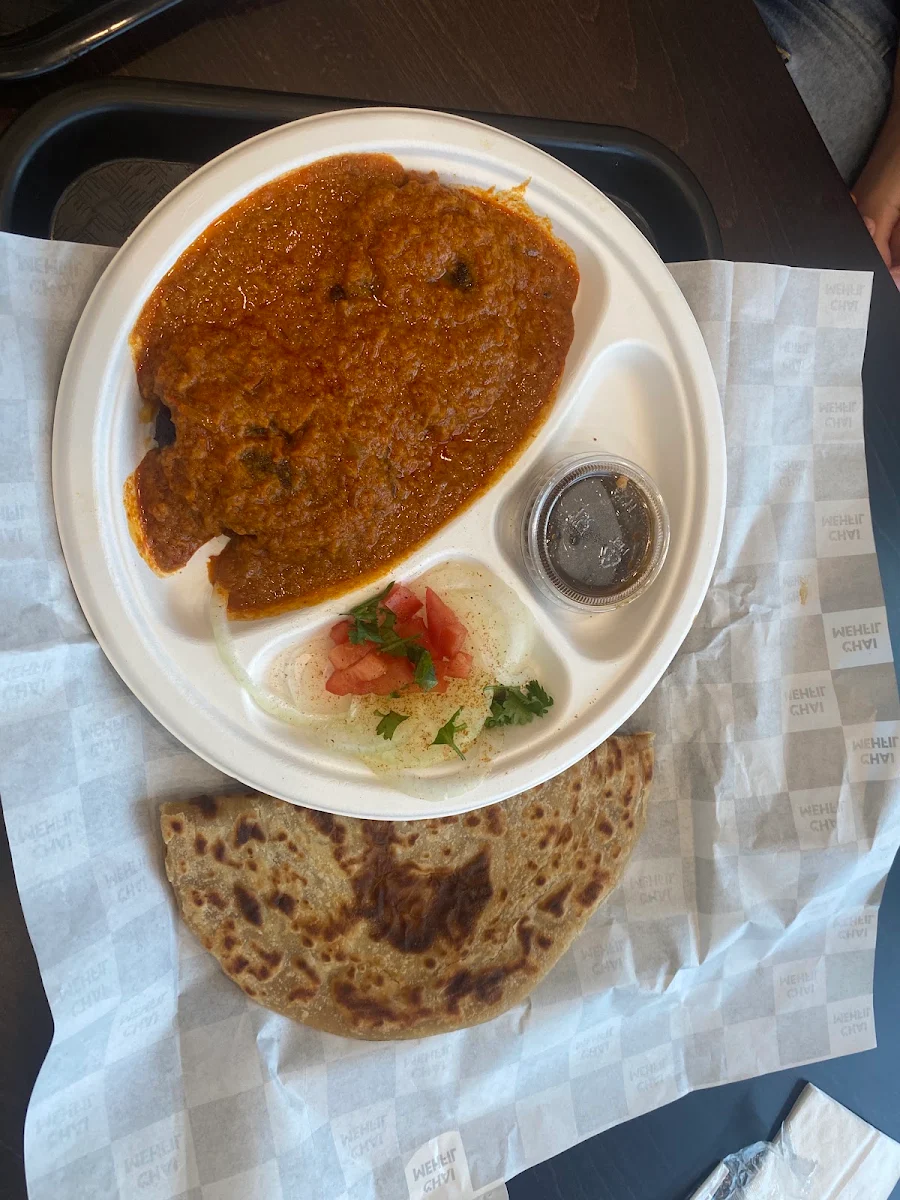 Chicken Kebab with Paratha