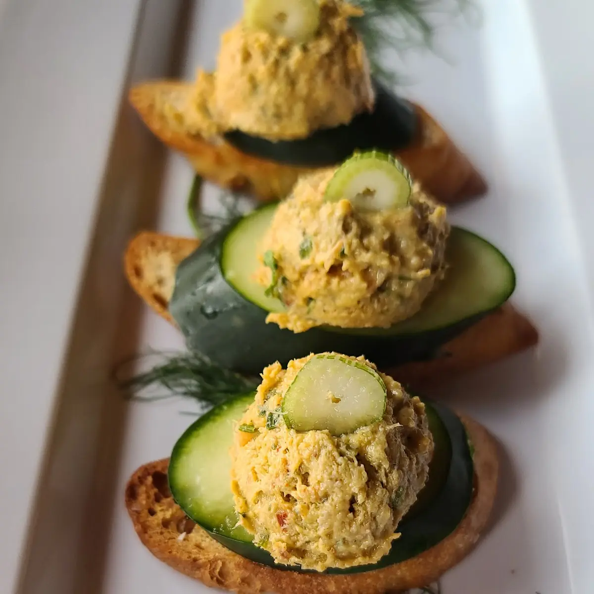 Oked Salmon Green Chili Mousse