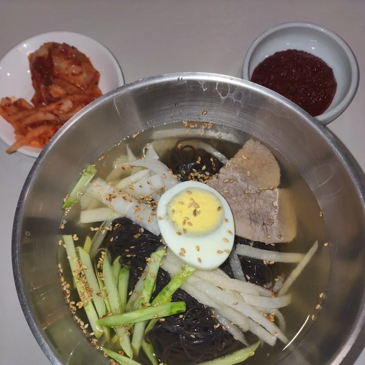 Spicy Cold Noodle Soup