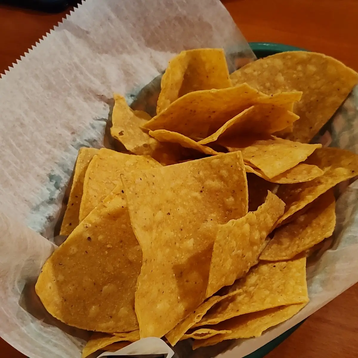 Chips Salsa and Bean Dip