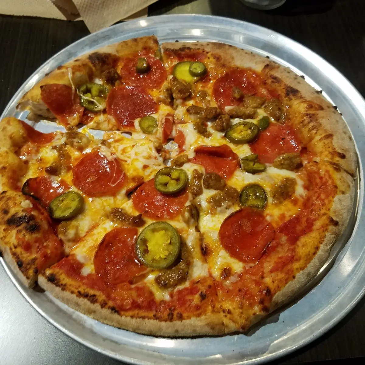 Pepperoni and Peppers Pizza Margherita