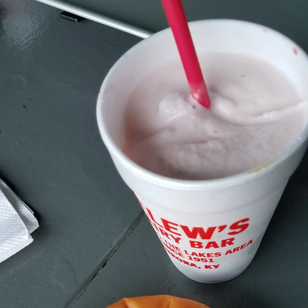 Cheeseburger and Strawberry Shake