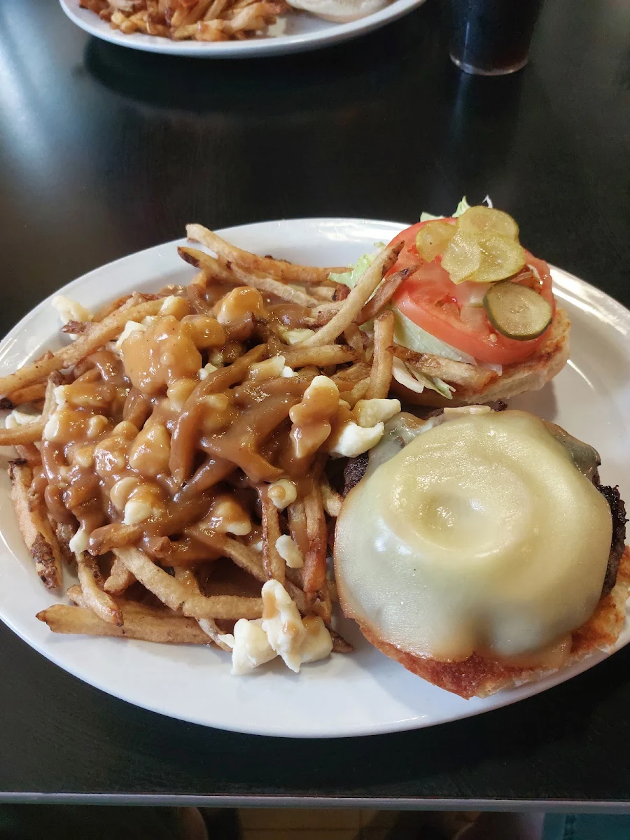 Appleseed Burger and Fries with Gravy, The Appleseed Modern Diner