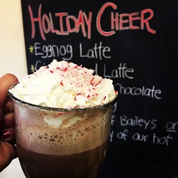Candy Cane Hot Chocolate, The Appleseed Modern Diner