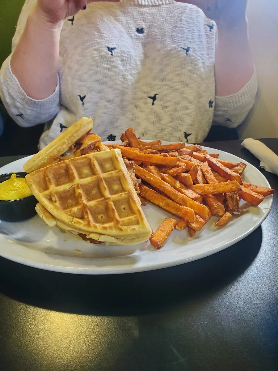 Chicken & Waffle Sandwich, The Appleseed Modern Diner