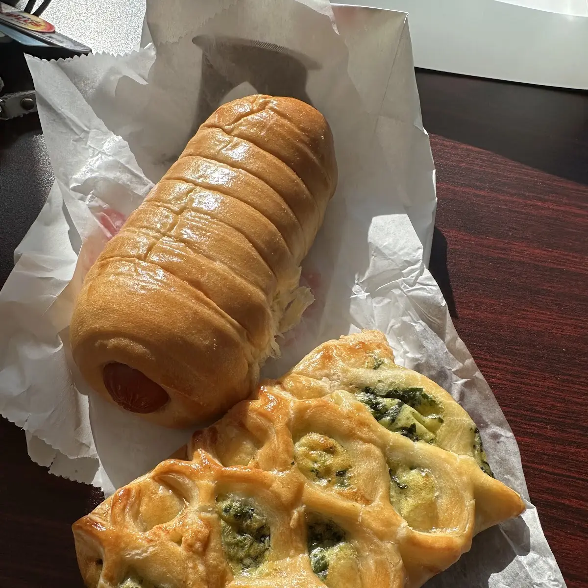 Sausage Kolache and Spinach Bake