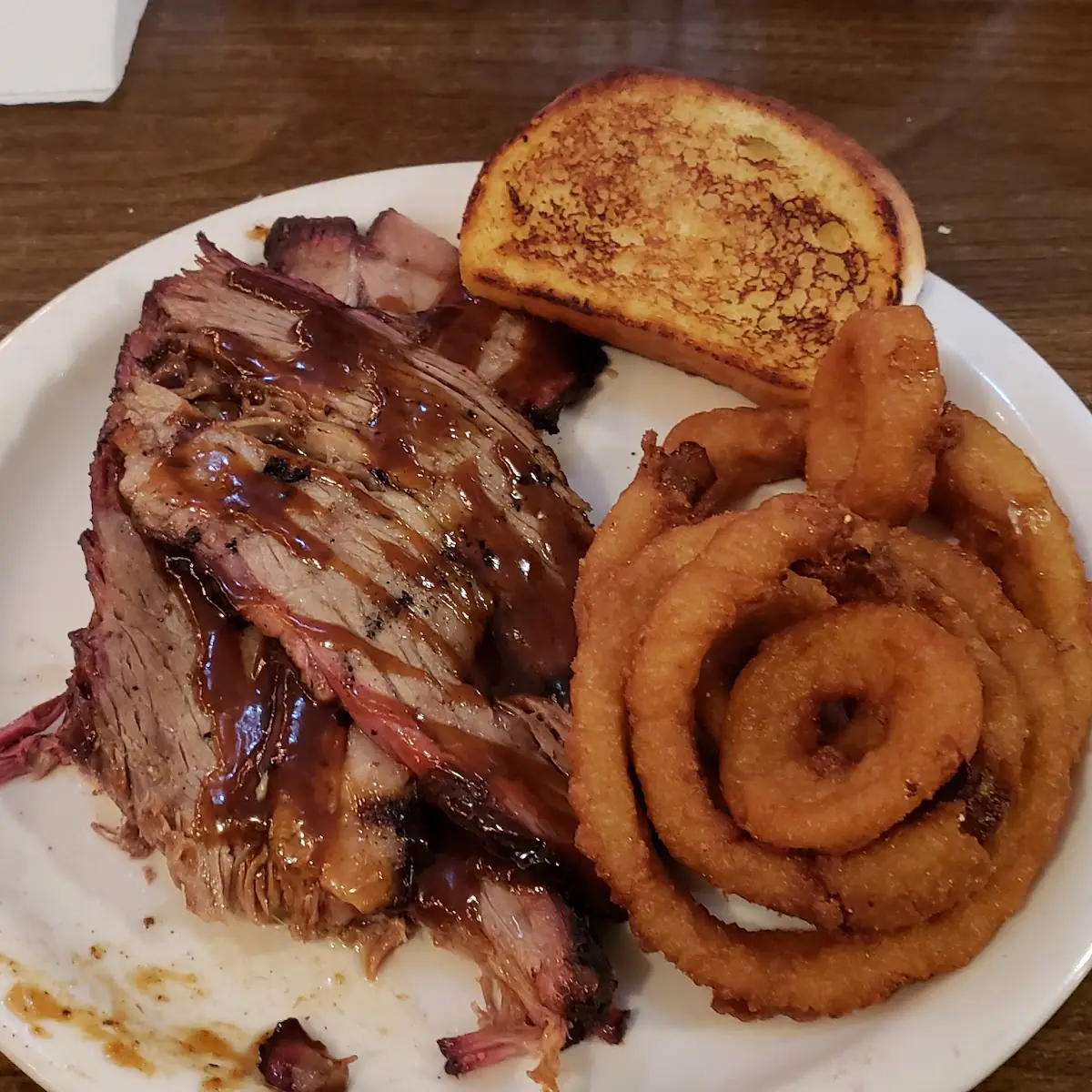Brisket and Onion Rings