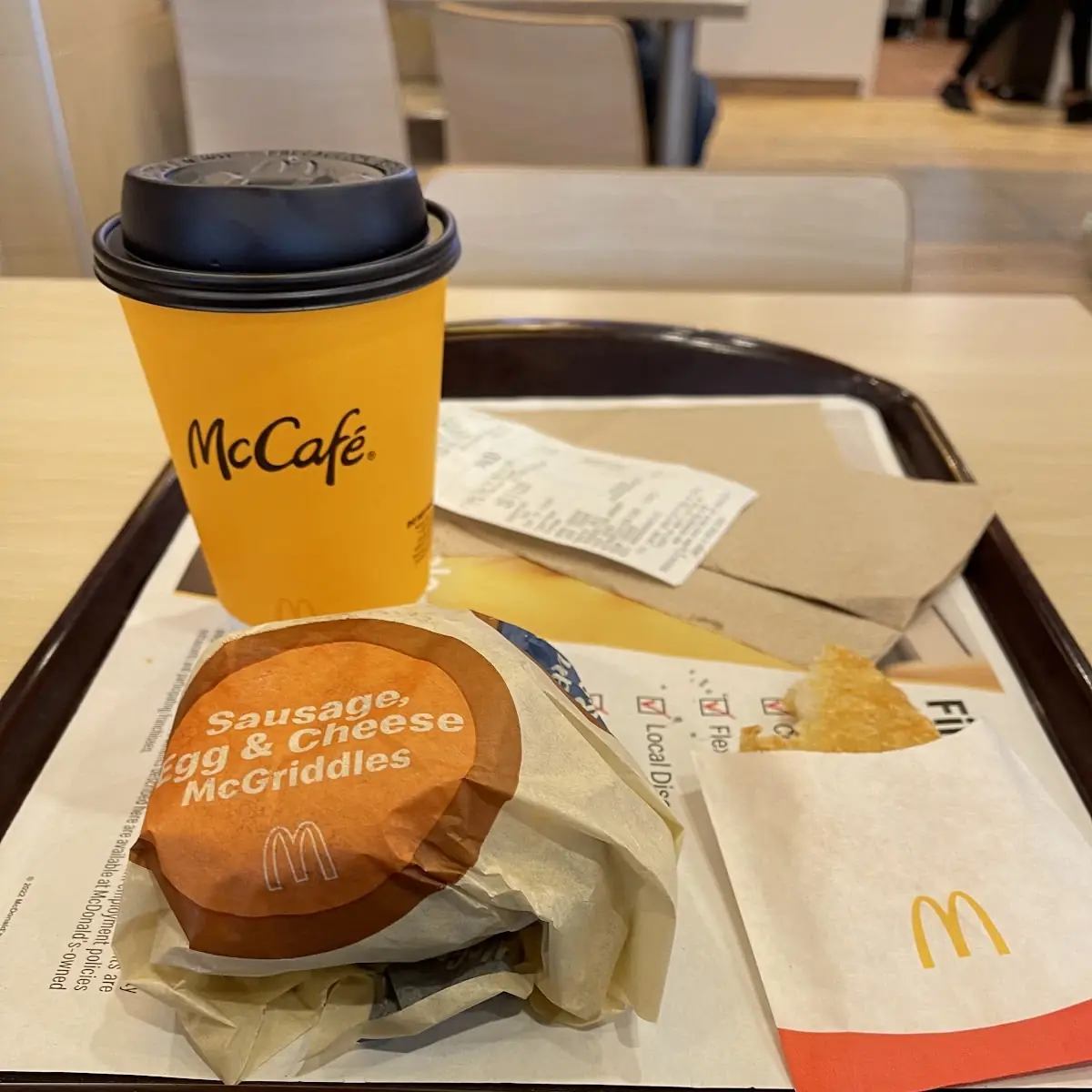 Sausage Egg and Cheese Mcgriddles Meal