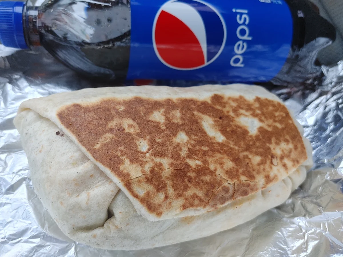 Steak Burrito and a Pepsi, Burrito Guyz Kapuskasing