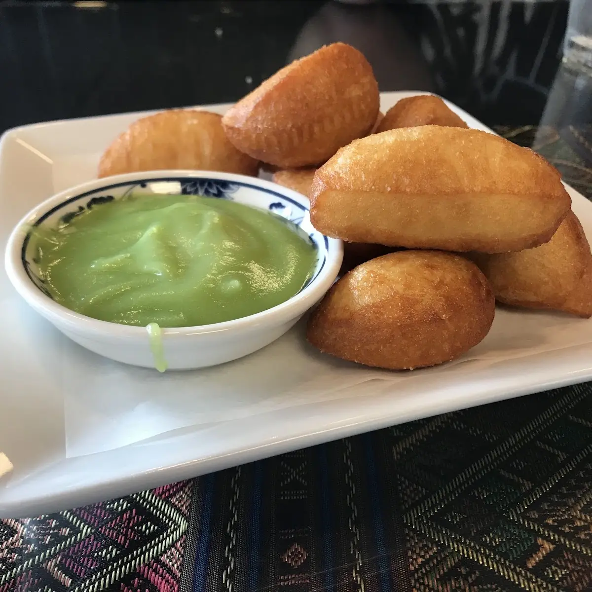 Thai Donut with Pandan Custard