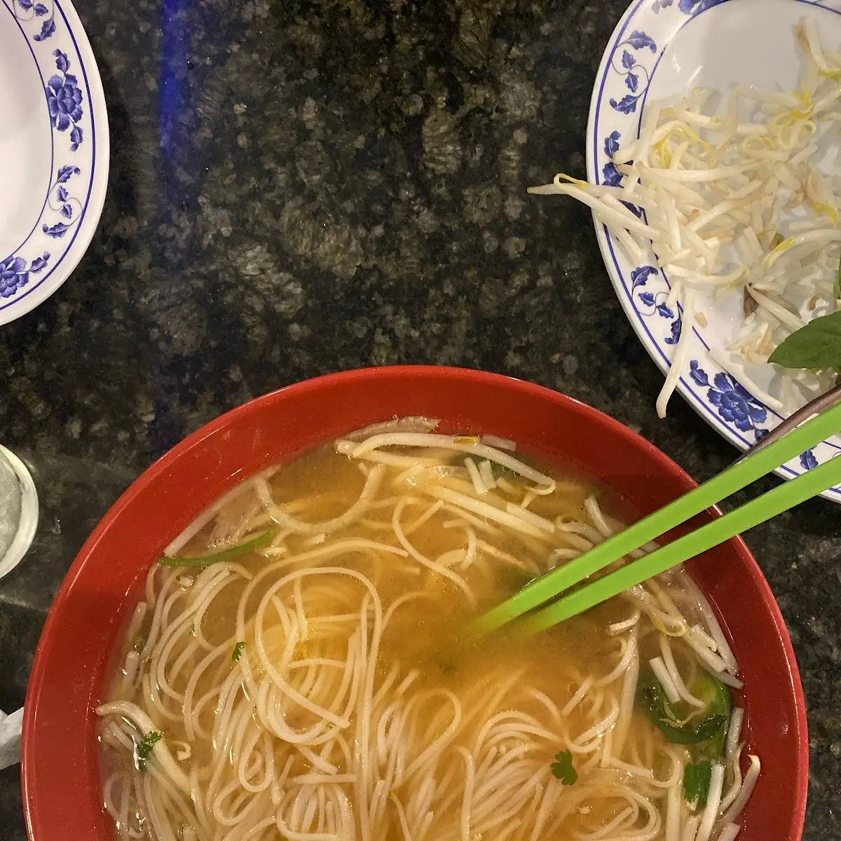 Rice Noodles Soup With