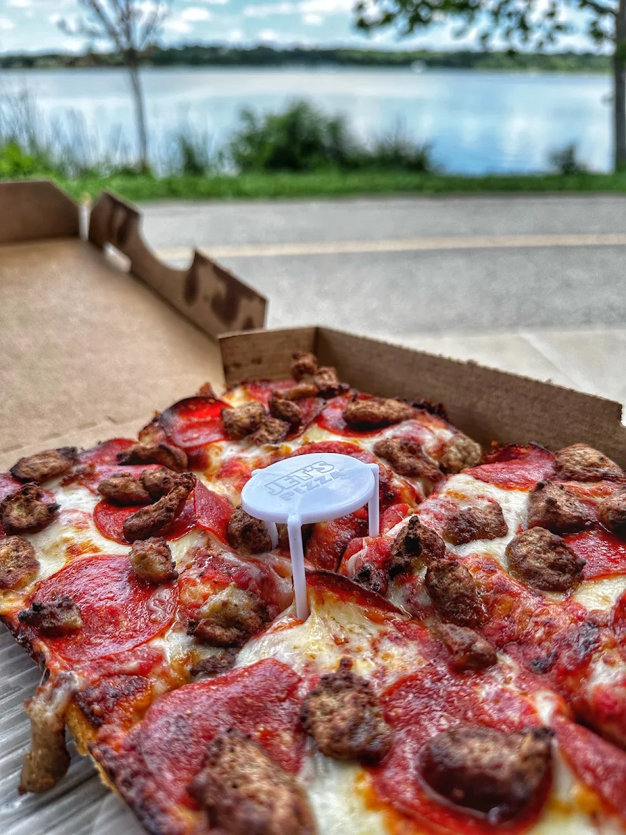 Pepperoni and Sausage Pizza