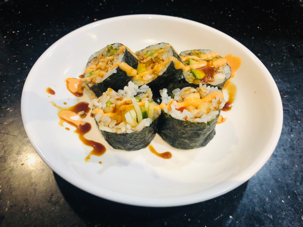 Mushroom Tempura Roll Eight Pieces, Sushi Torii