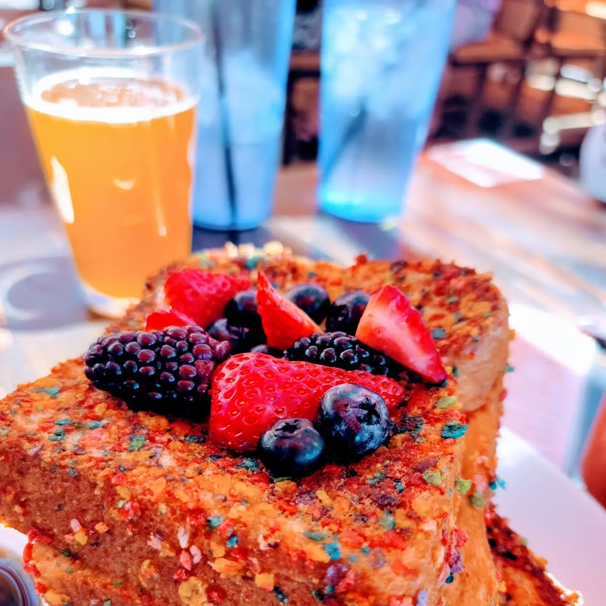 Fruity Pebbles French Toast