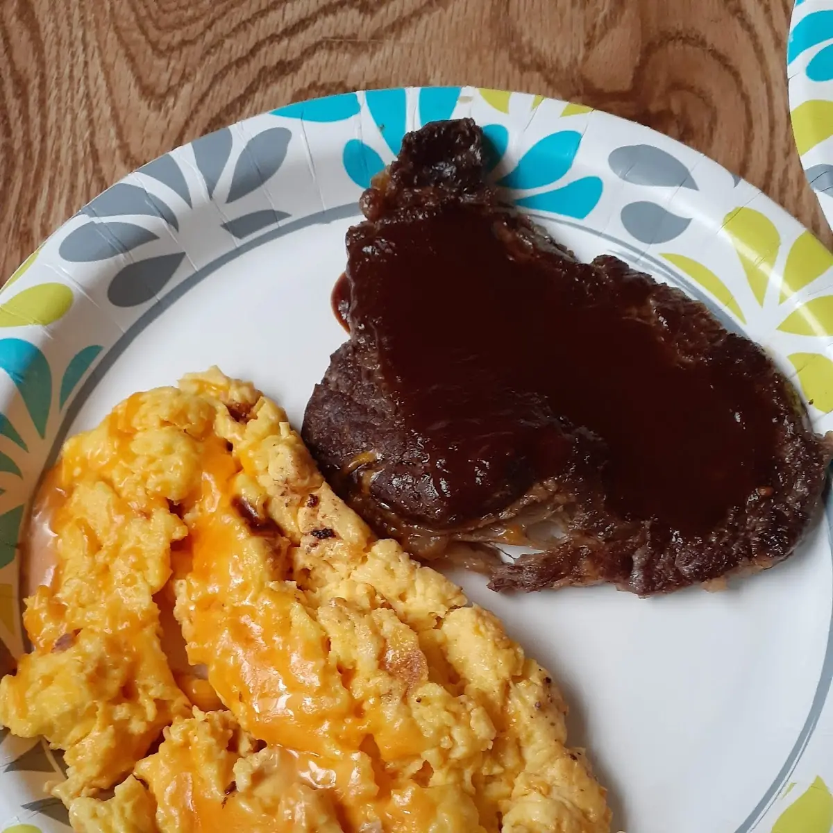 Steak and Scrambled Eggs