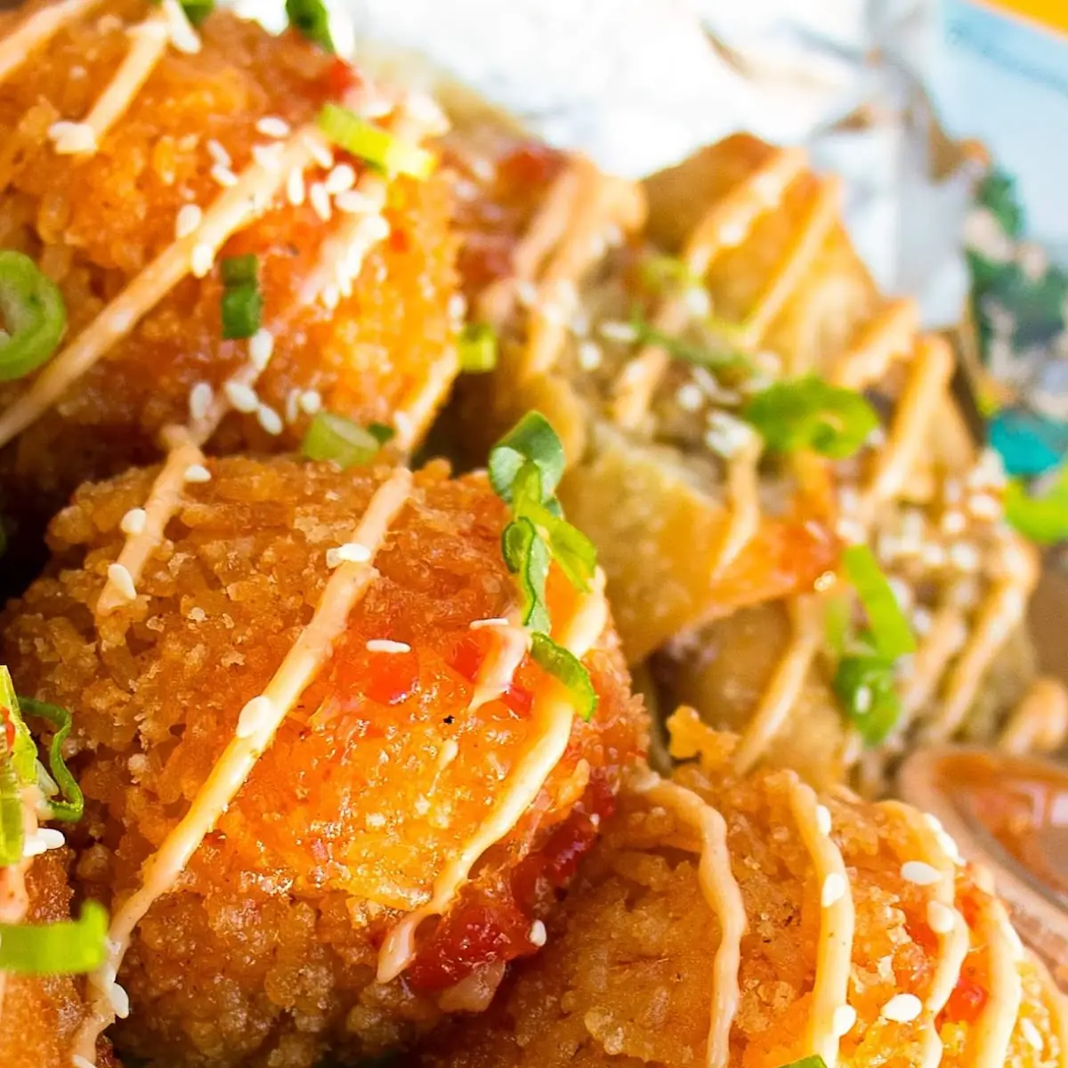 Fried Rice Balls Stuffed with Shrimp