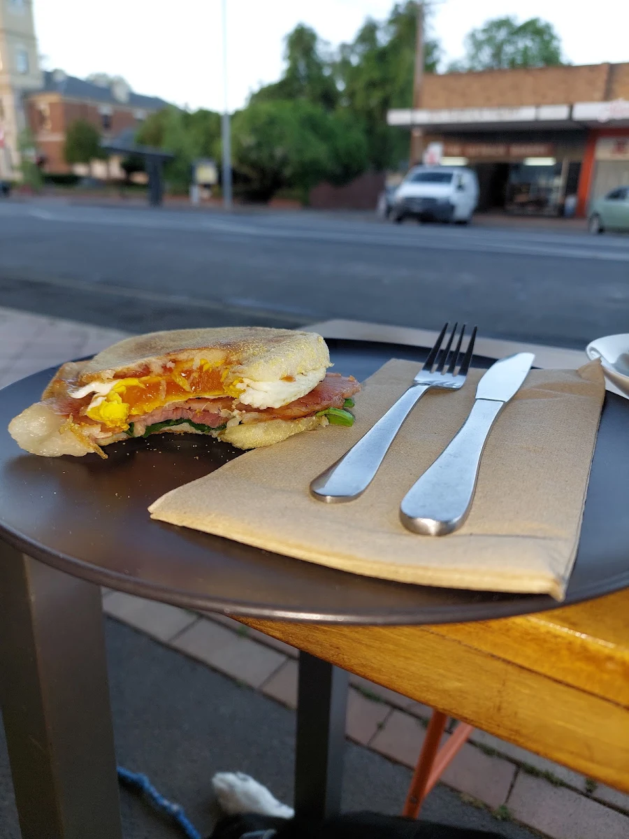 Dusty Bacon & Egg Muffin