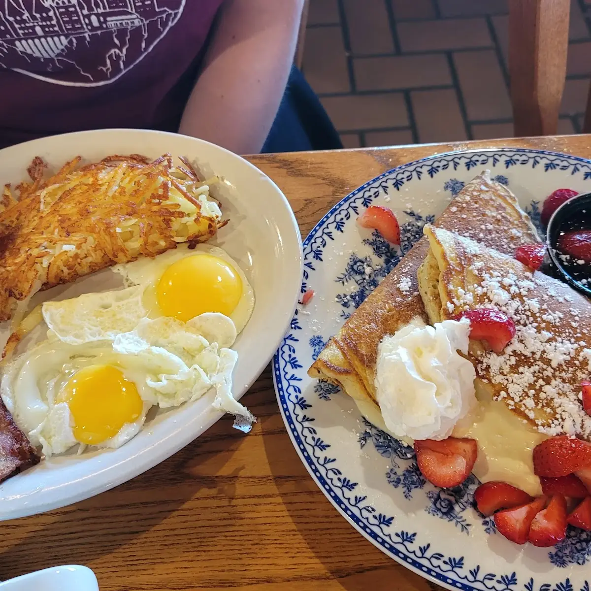 Cream Cheese Stuffed Pancakes