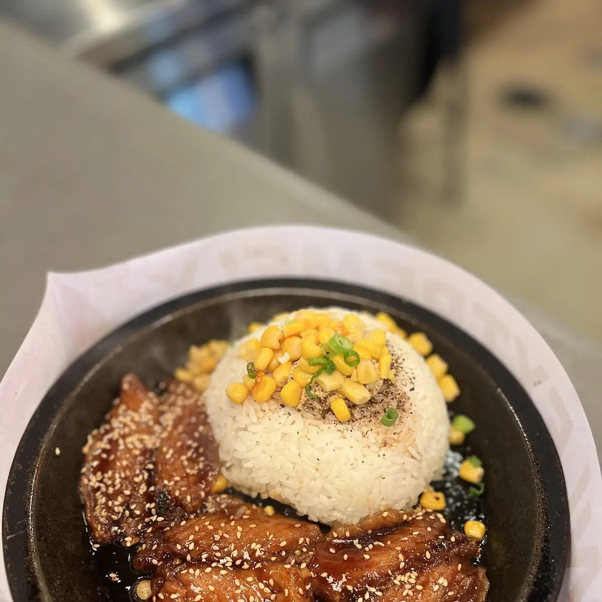 Hot Plate Chicken Rice Plate