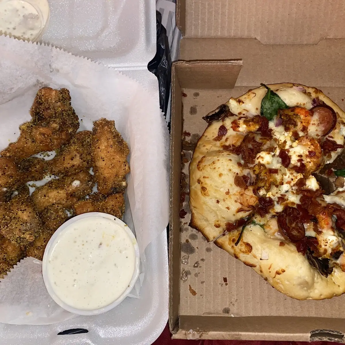 Lemon Pepper Wings Bayou Pizza