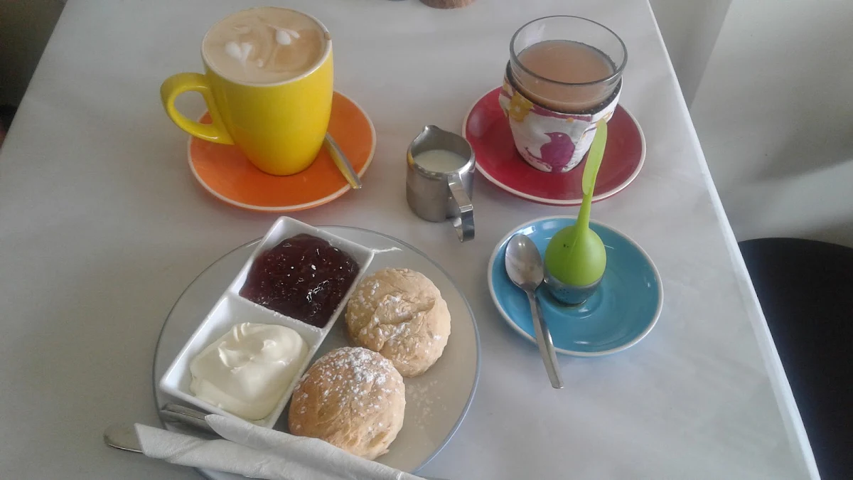 Scones with Jam and Cream, Sprouts Cafe