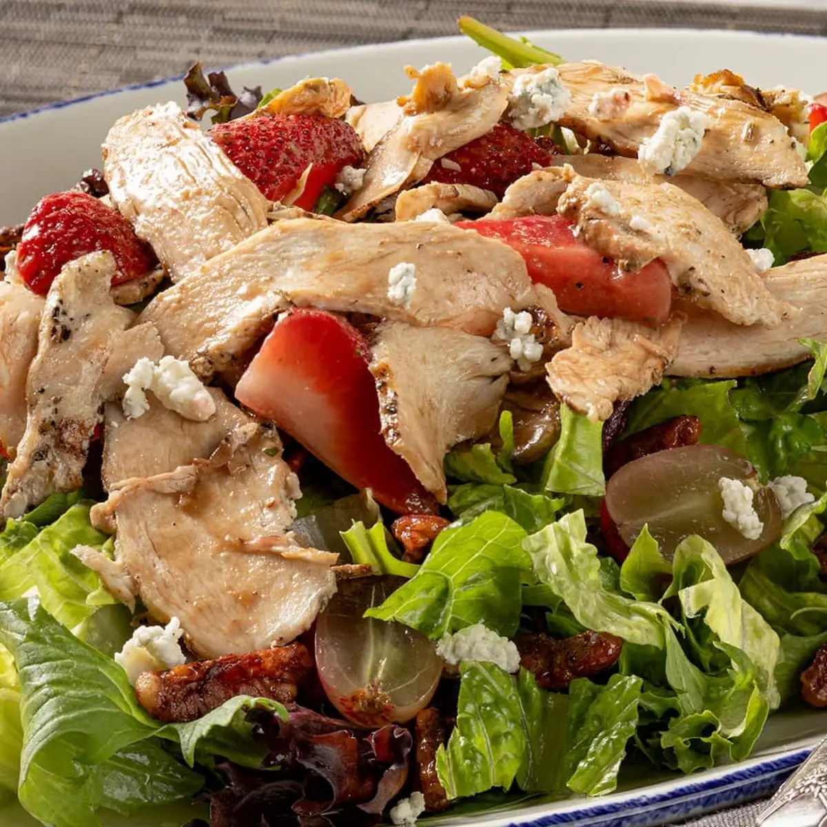 Strawberry Balsamic Chicken Salad