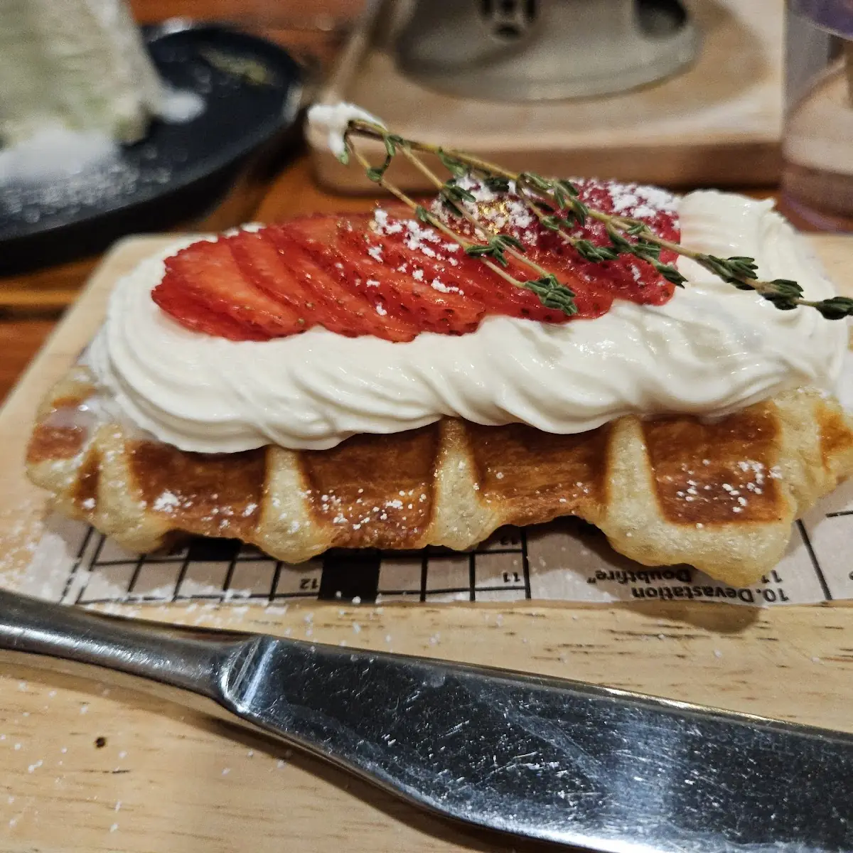 Strawberry Croffle