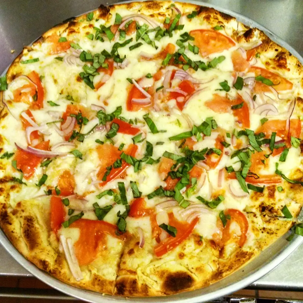 Shrimp Margarita Pizza
