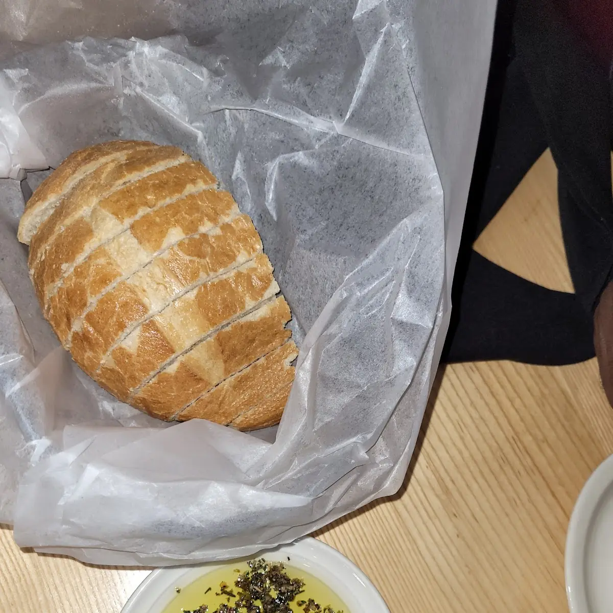 Fresh Bread Loaf and Olive Oil