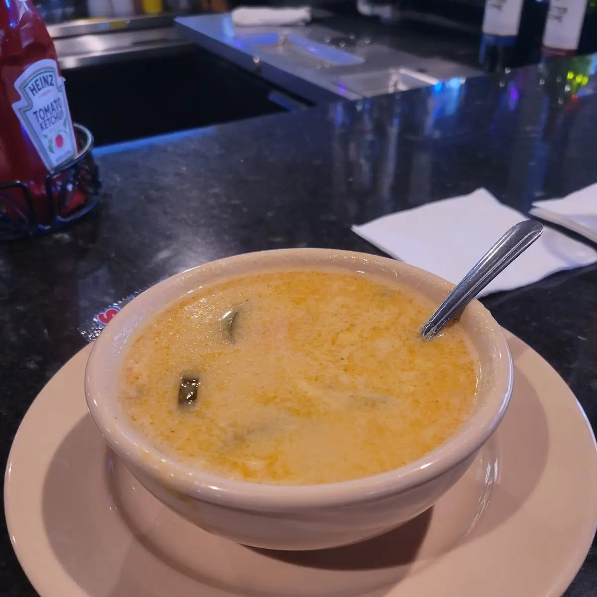 Creamy Chicken Spinach Soup